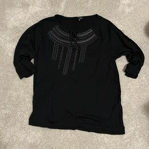 Lucky Brand Embroidered Top